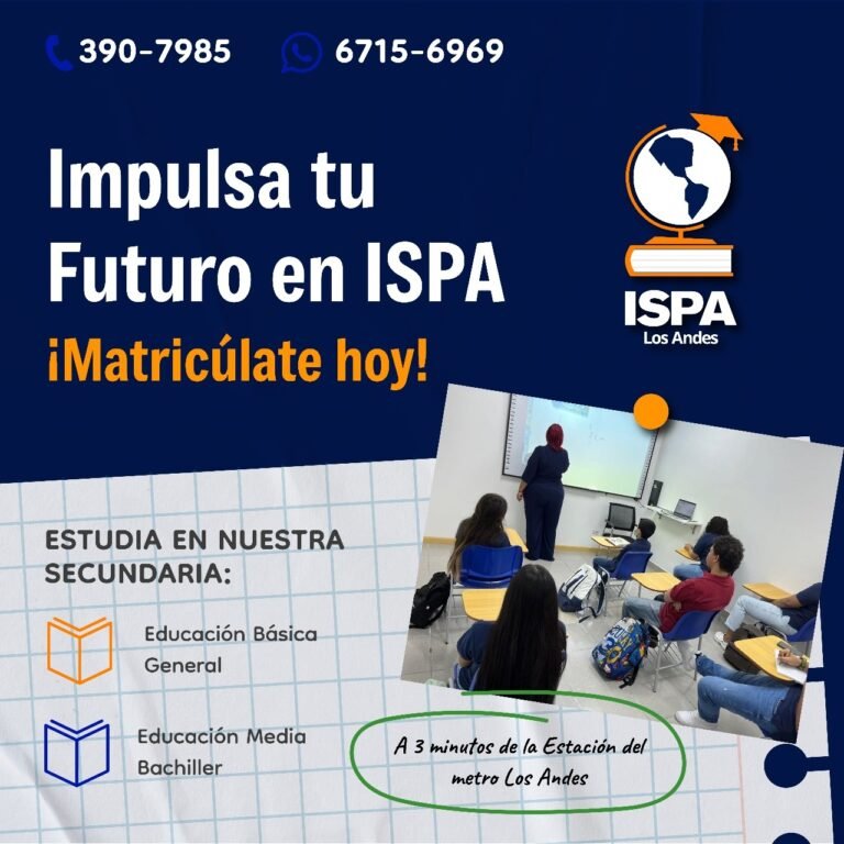 Colegio Laboral, Instituto Secundario Panamericano, ISPA Panama, ISPA Los Andes, ISPA Los Andes Mall, Colegio para Jovenes y Adultos, Colegio para Jóvenes y Adultos, Graduarte en Año y Medio, Termina en Año y Medio, Termina en 18 Meses, Graduarte en 18 Meses, Bachiller en Ciencias, Bachiller en Humanidades, Bachiller en Comercio, Bachiller en Turismo, Pre-Medio, Media, Colegio en San Miguelito, MEDUCA PANAMA, Colegio en Panama, Escuela Laboral, Colegio en Panama Norte